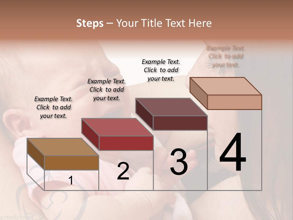 Newborn Holding Woman PowerPoint Template