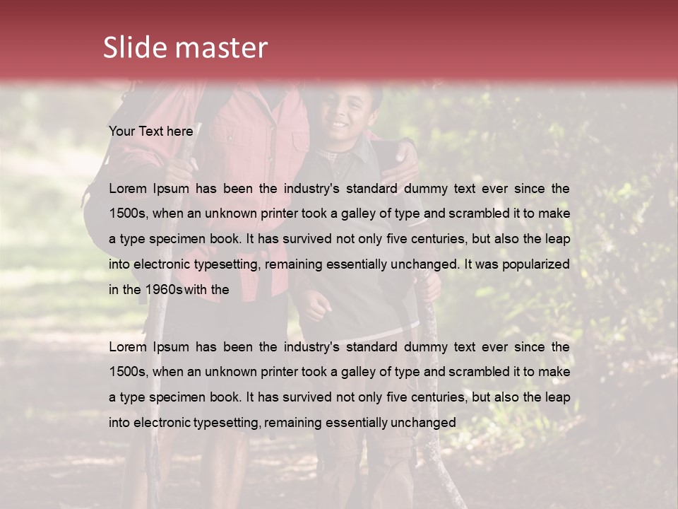 Park Happy Leisure PowerPoint Template