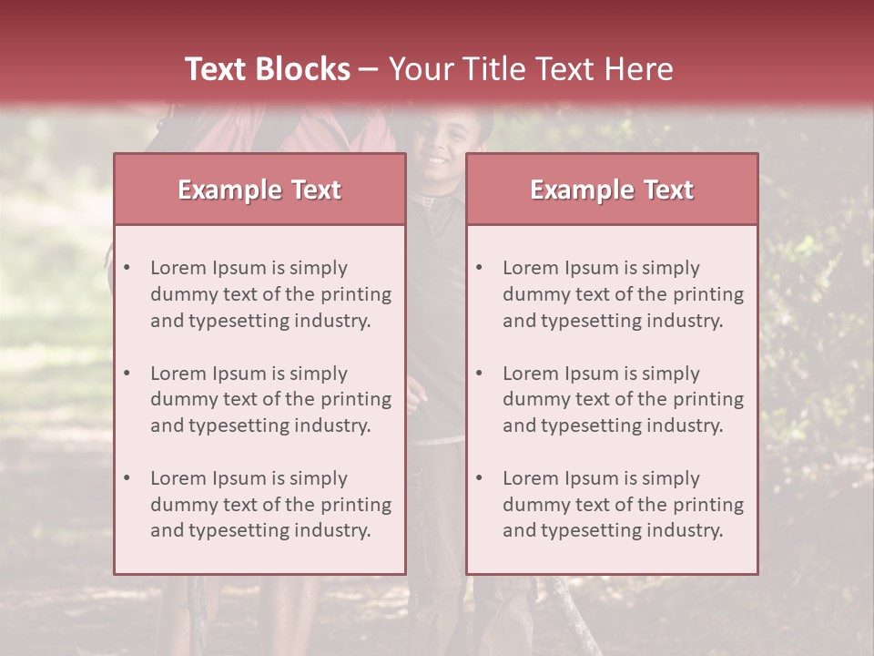 Park Happy Leisure PowerPoint Template