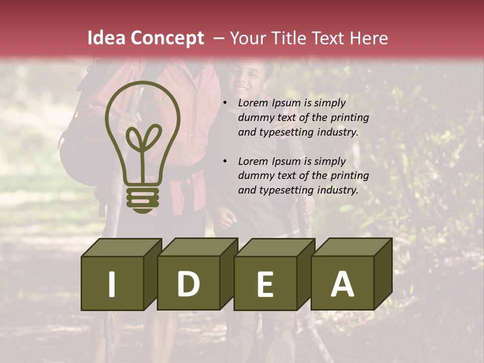 Park Happy Leisure PowerPoint Template