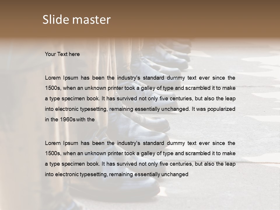 Foot Formation Defender PowerPoint Template