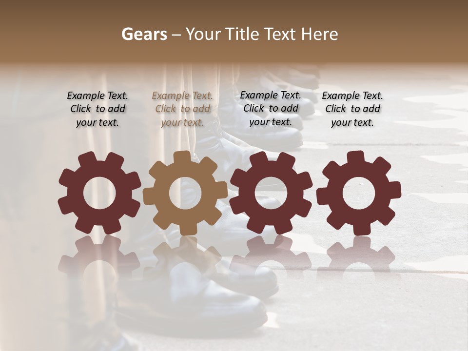 Foot Formation Defender PowerPoint Template