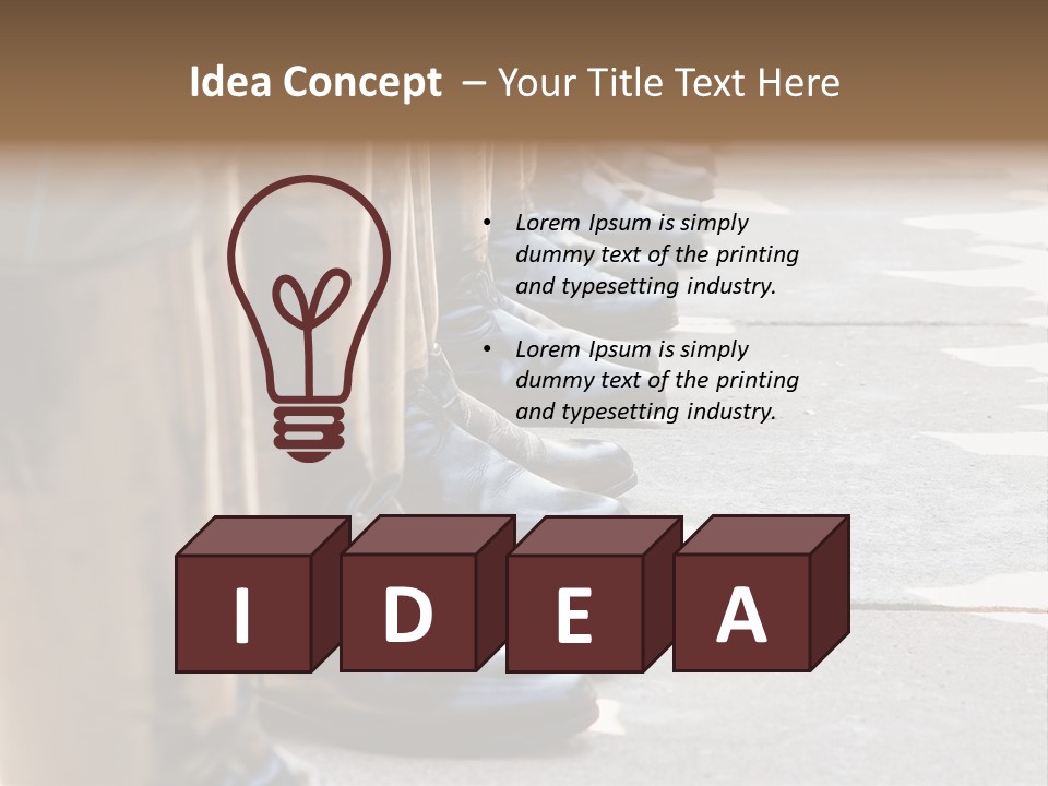 Foot Formation Defender PowerPoint Template