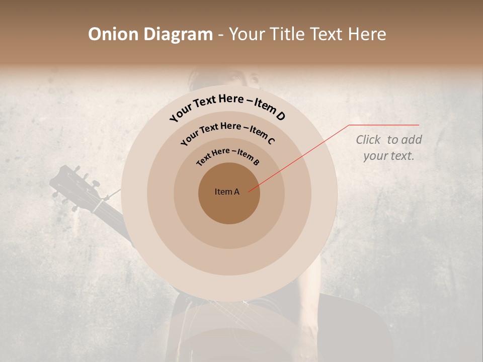 Girl Instrument Woman PowerPoint Template