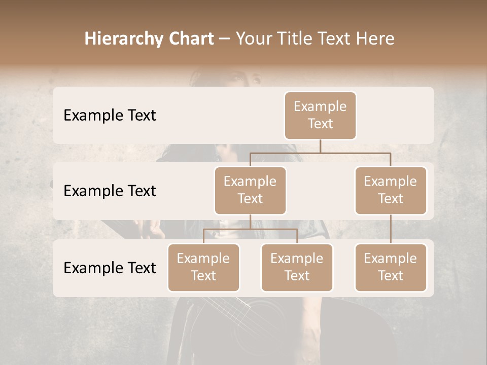 Girl Instrument Woman PowerPoint Template