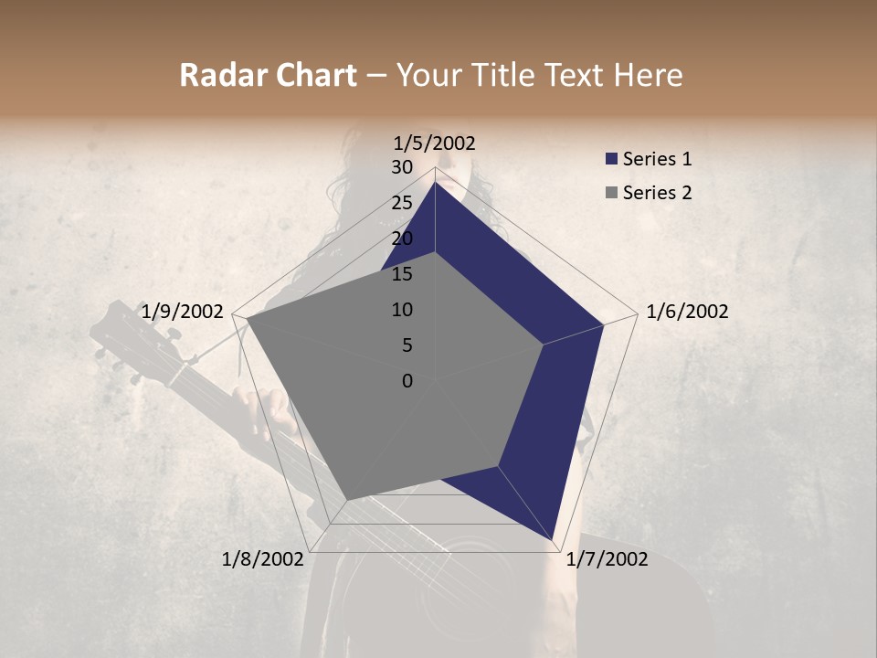 Girl Instrument Woman PowerPoint Template