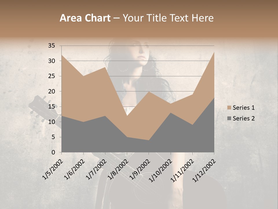 Girl Instrument Woman PowerPoint Template