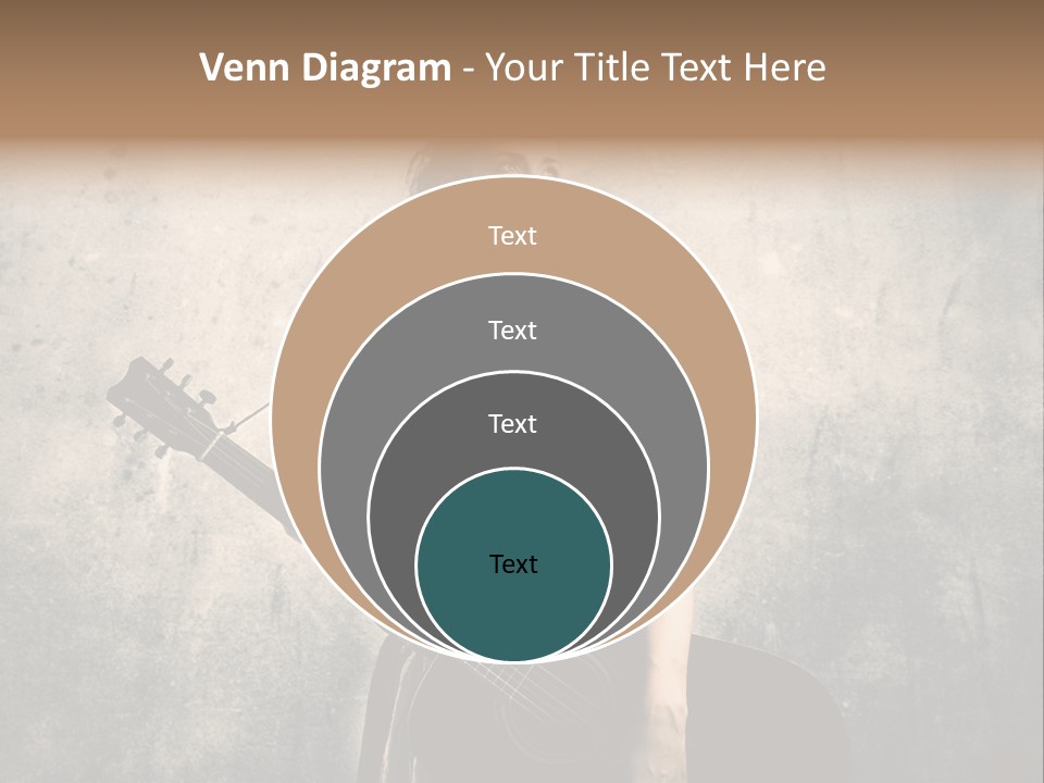 Girl Instrument Woman PowerPoint Template