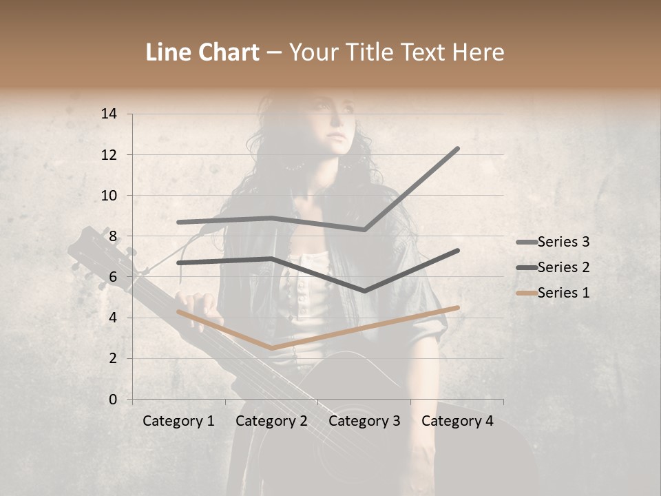 Girl Instrument Woman PowerPoint Template