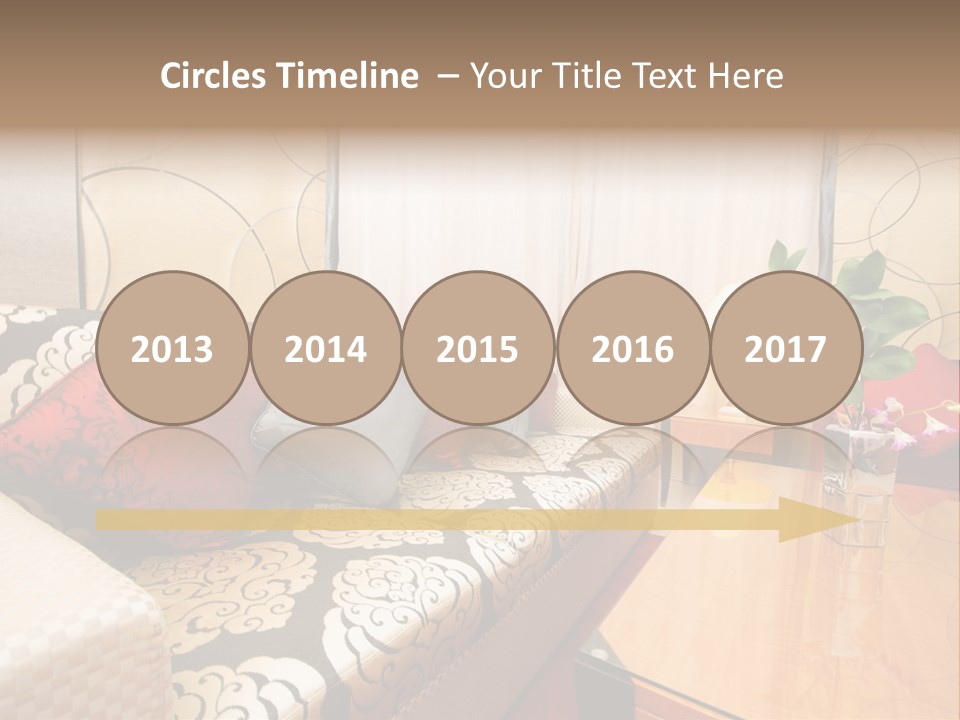 Chair Window Carpet PowerPoint Template