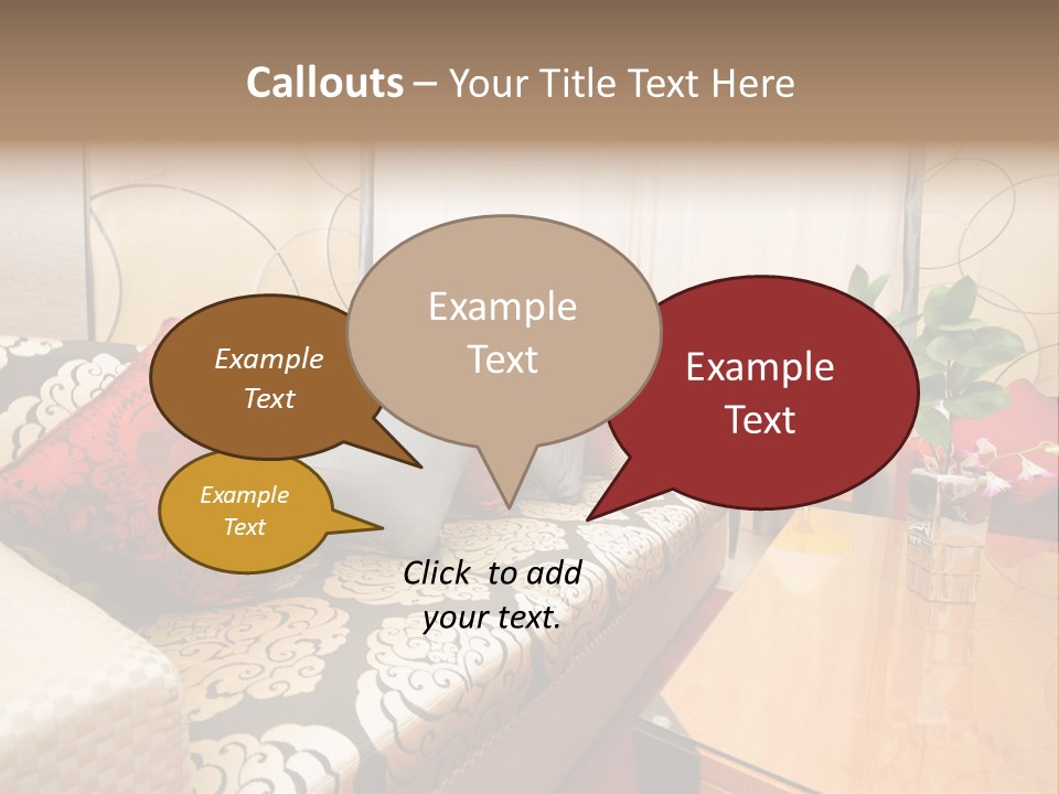 Chair Window Carpet PowerPoint Template