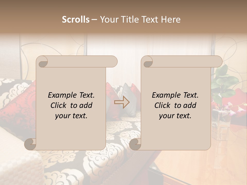 Chair Window Carpet PowerPoint Template