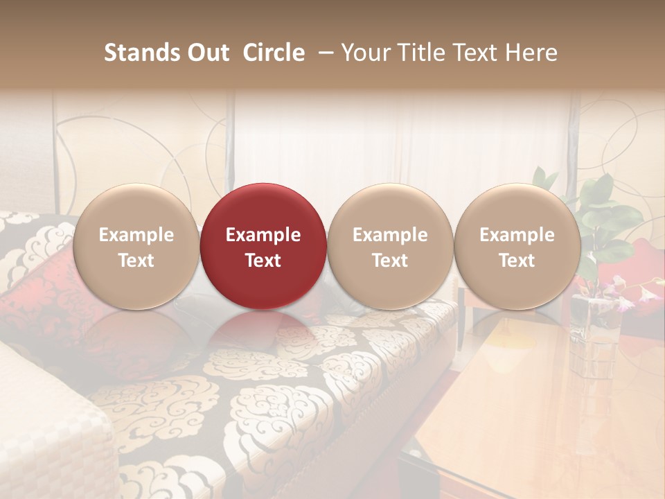 Chair Window Carpet PowerPoint Template