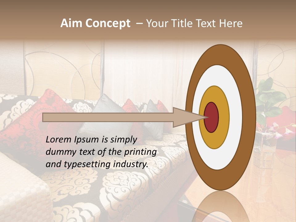 Chair Window Carpet PowerPoint Template