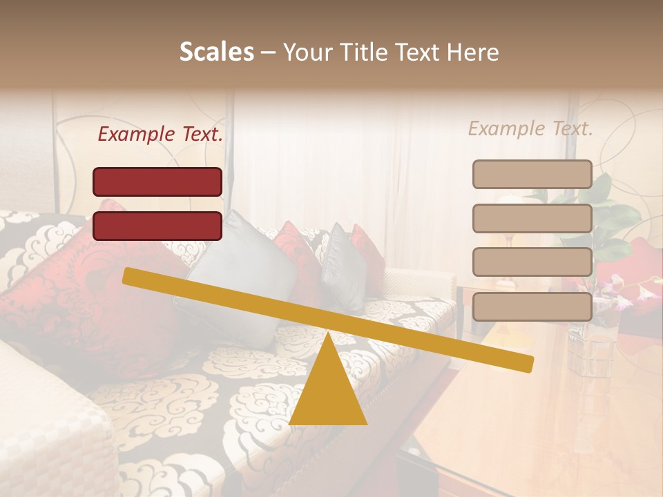 Chair Window Carpet PowerPoint Template