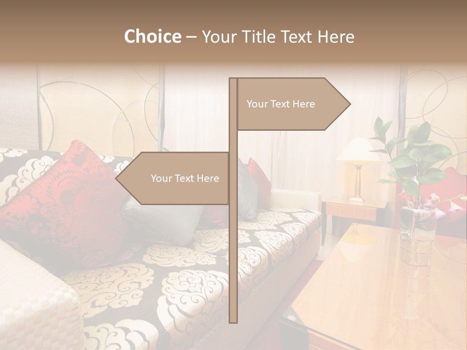 Chair Window Carpet PowerPoint Template