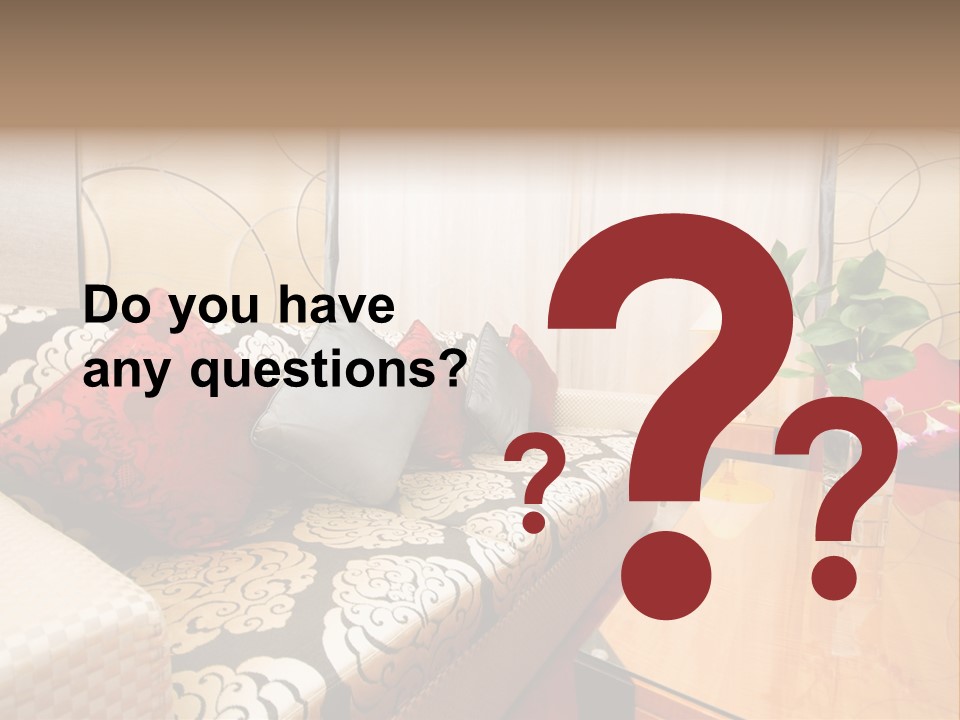 Chair Window Carpet PowerPoint Template