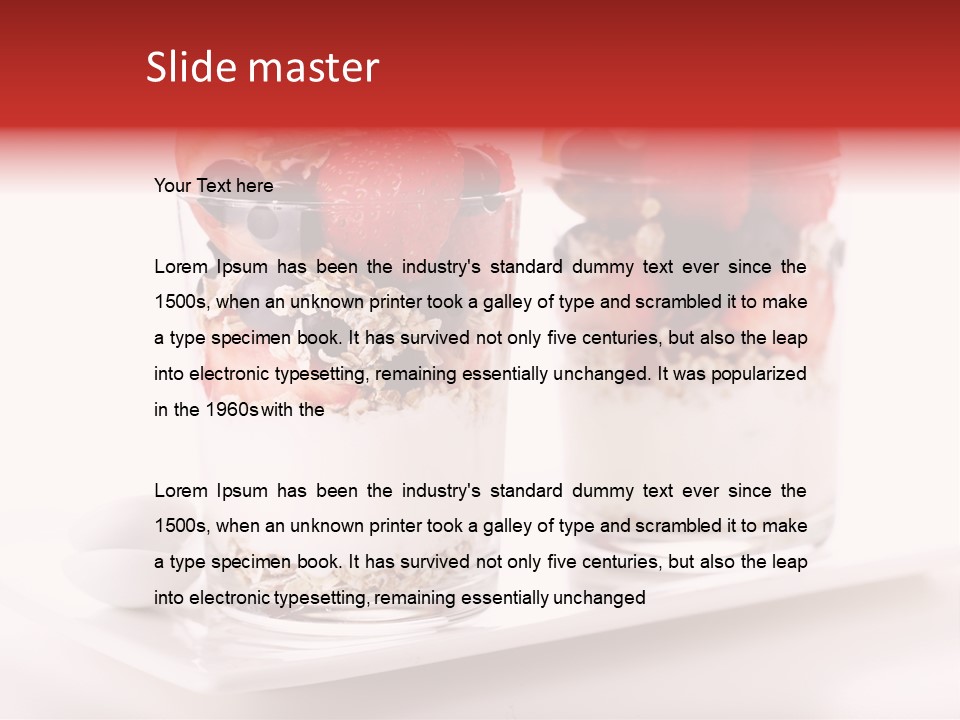 Peach Granola Assorted PowerPoint Template