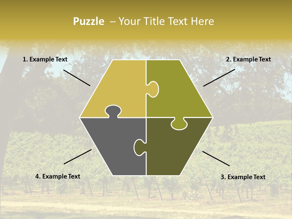 Agriculture Sunlight Wine PowerPoint Template