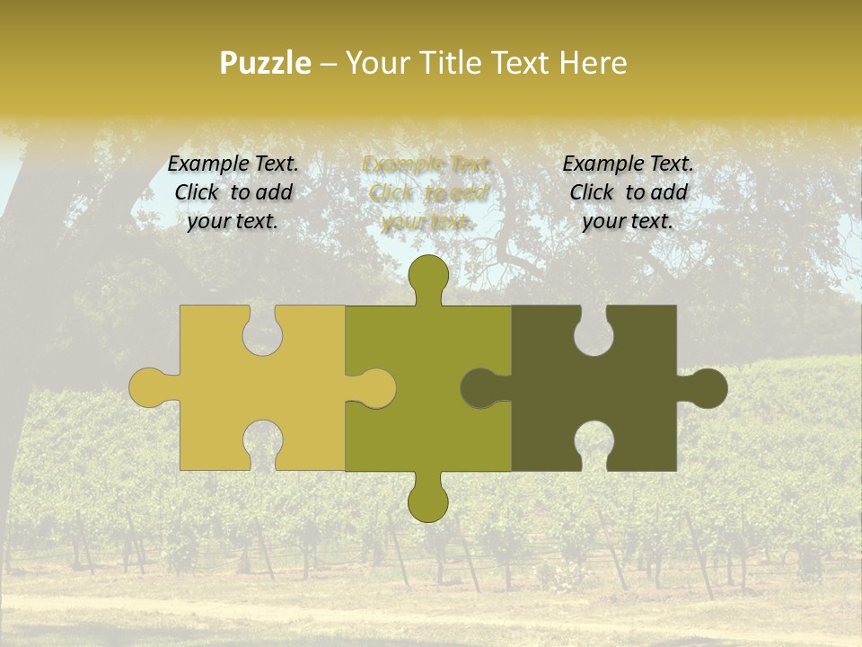 Agriculture Sunlight Wine PowerPoint Template