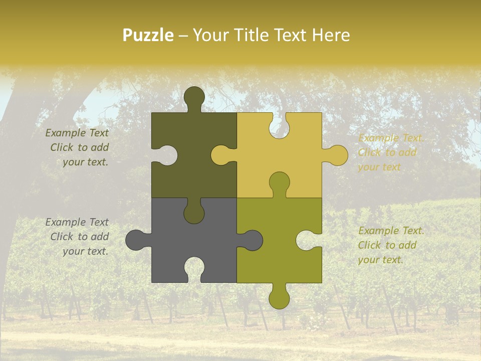 Agriculture Sunlight Wine PowerPoint Template