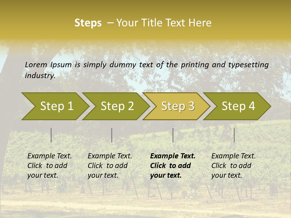 Agriculture Sunlight Wine PowerPoint Template