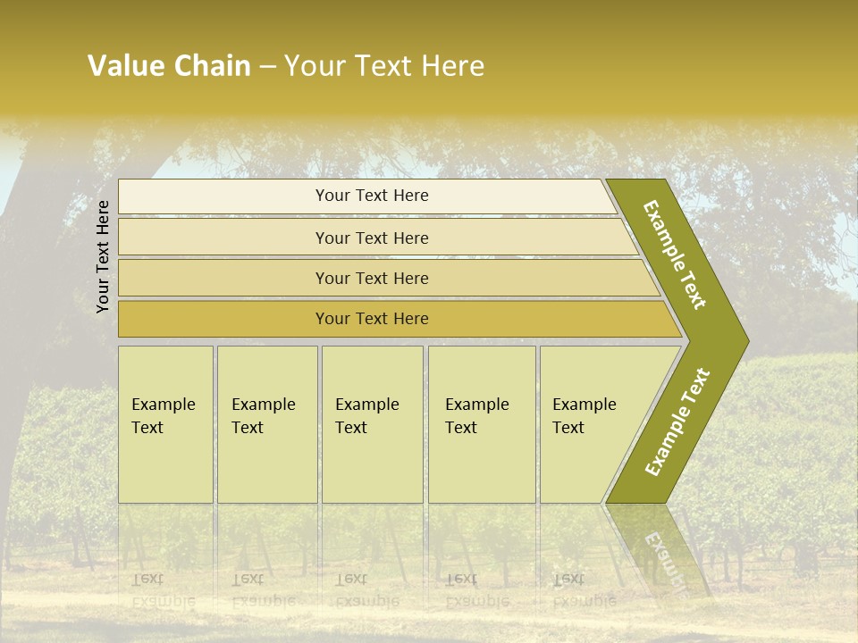 Agriculture Sunlight Wine PowerPoint Template