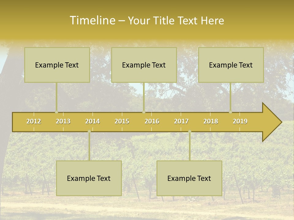 Agriculture Sunlight Wine PowerPoint Template