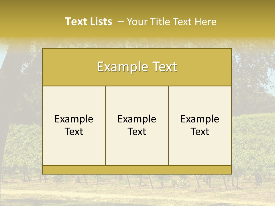 Agriculture Sunlight Wine PowerPoint Template