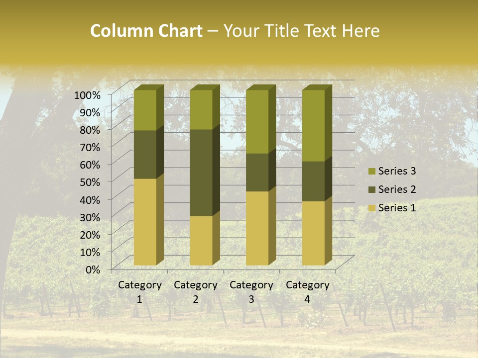 Agriculture Sunlight Wine PowerPoint Template