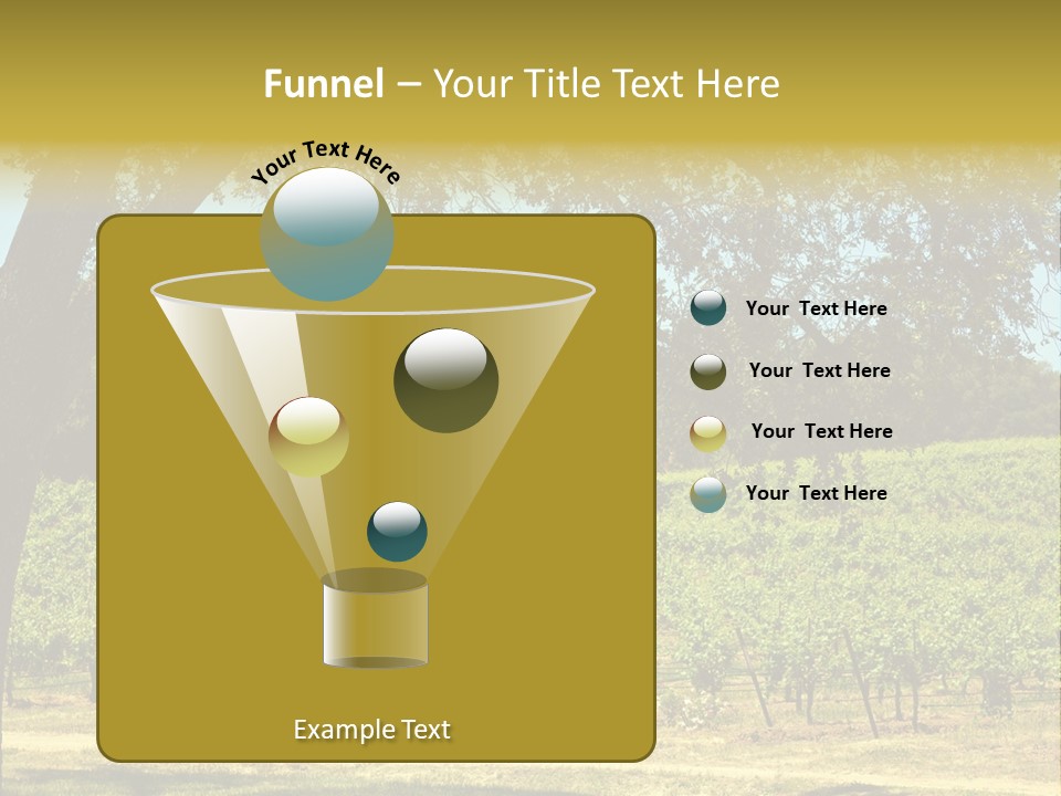 Agriculture Sunlight Wine PowerPoint Template