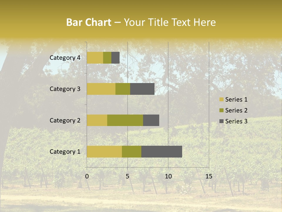 Agriculture Sunlight Wine PowerPoint Template