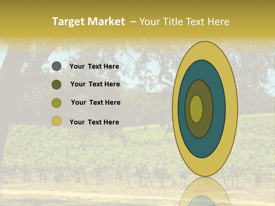 Agriculture Sunlight Wine PowerPoint Template