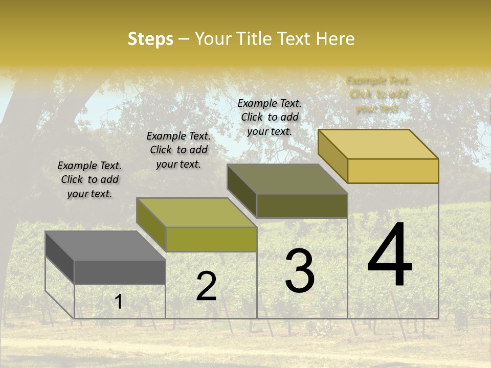 Agriculture Sunlight Wine PowerPoint Template
