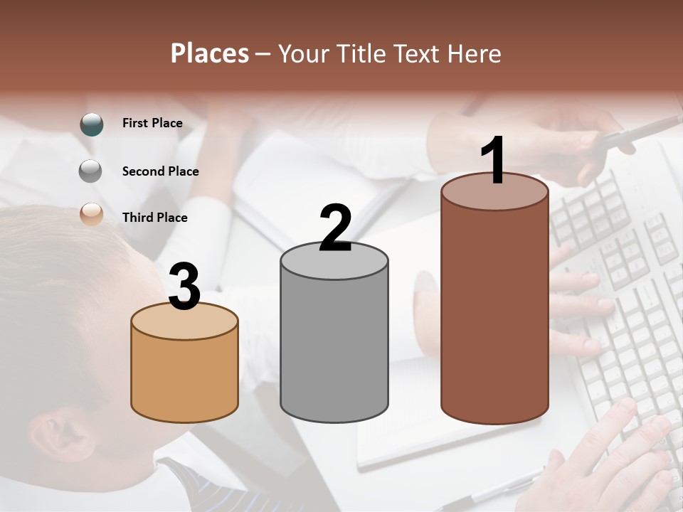 Adult Explaining Businesspeople PowerPoint Template