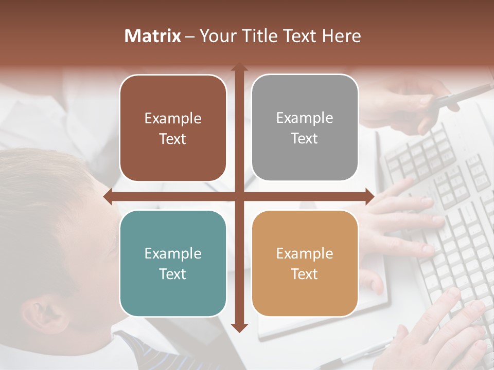 Adult Explaining Businesspeople PowerPoint Template
