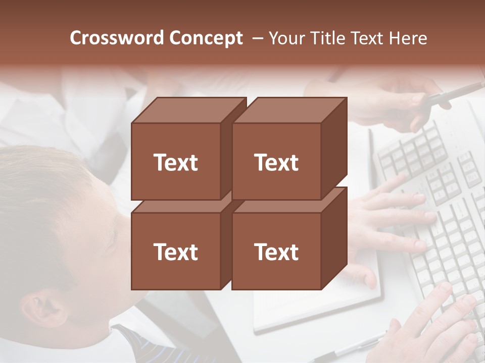 Adult Explaining Businesspeople PowerPoint Template