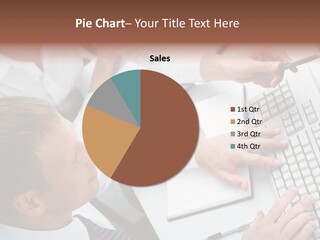 Adult Explaining Businesspeople PowerPoint Template