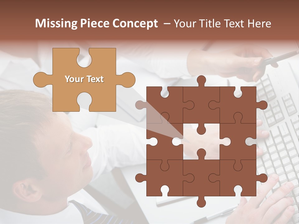 Adult Explaining Businesspeople PowerPoint Template