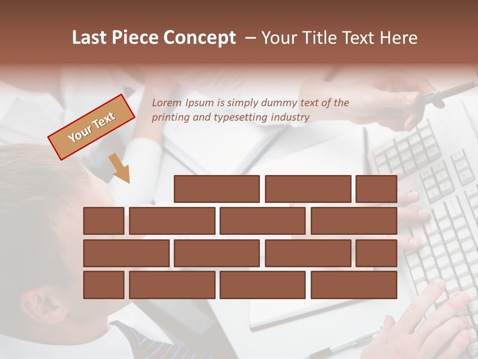 Adult Explaining Businesspeople PowerPoint Template