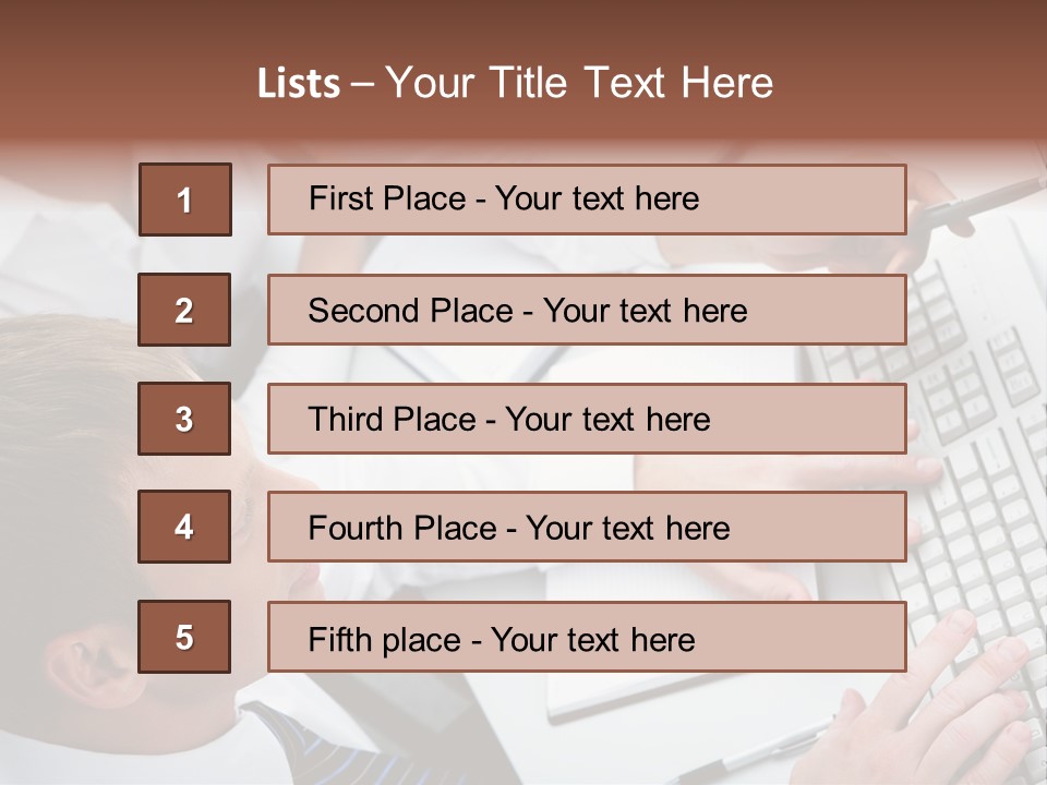 Adult Explaining Businesspeople PowerPoint Template