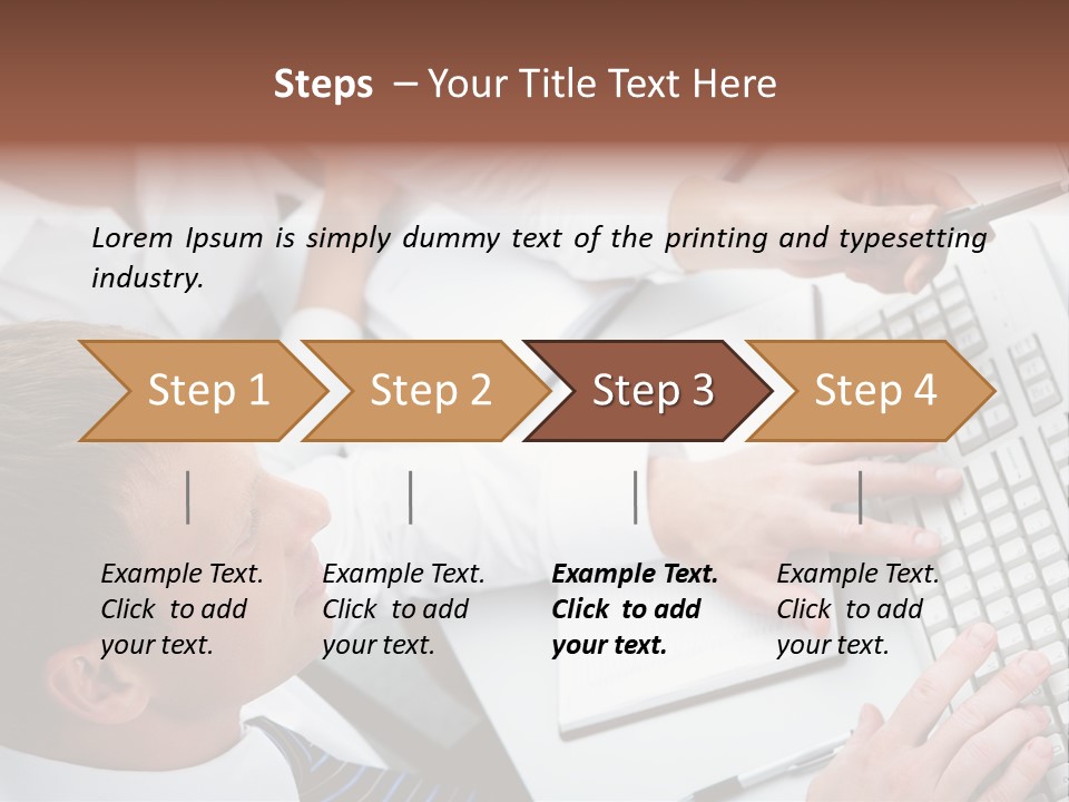 Adult Explaining Businesspeople PowerPoint Template