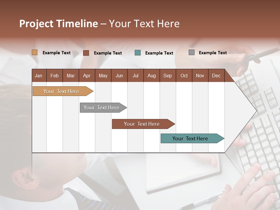 Adult Explaining Businesspeople PowerPoint Template