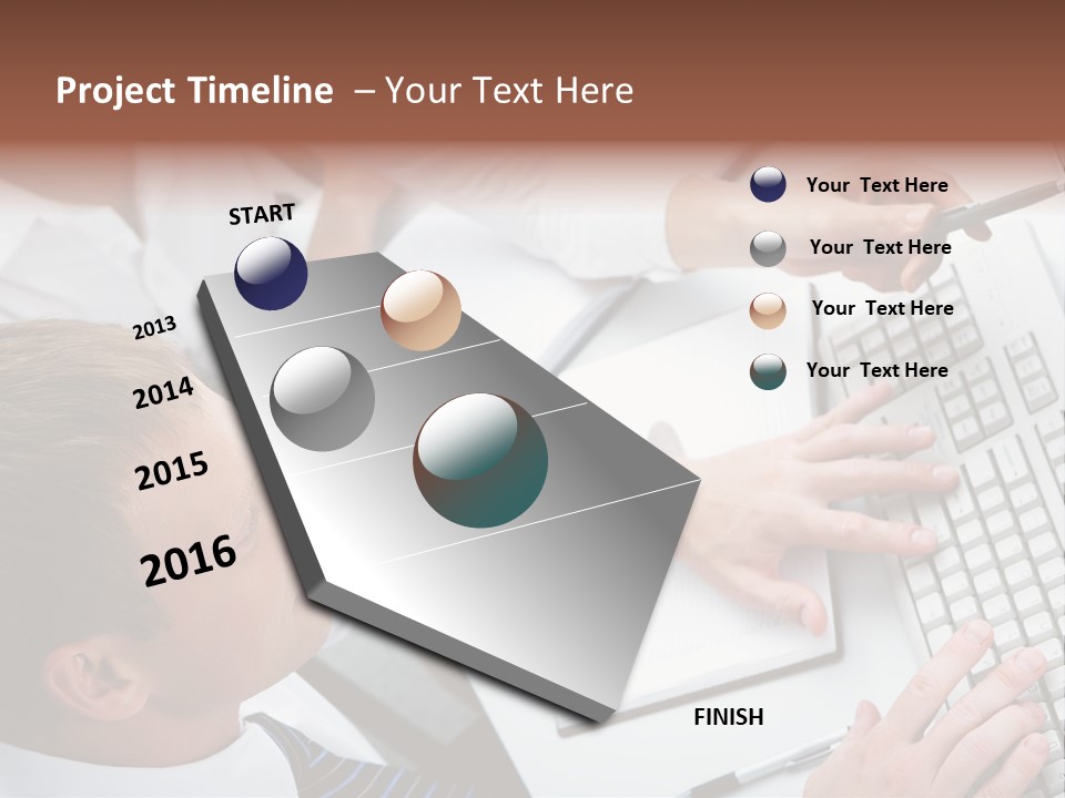 Adult Explaining Businesspeople PowerPoint Template