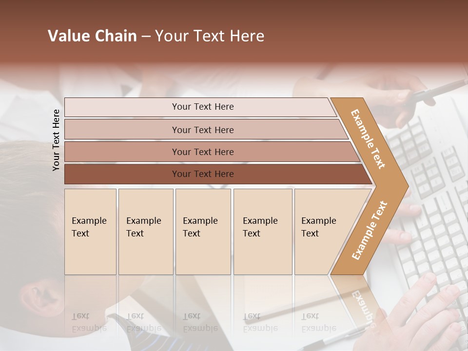 Adult Explaining Businesspeople PowerPoint Template