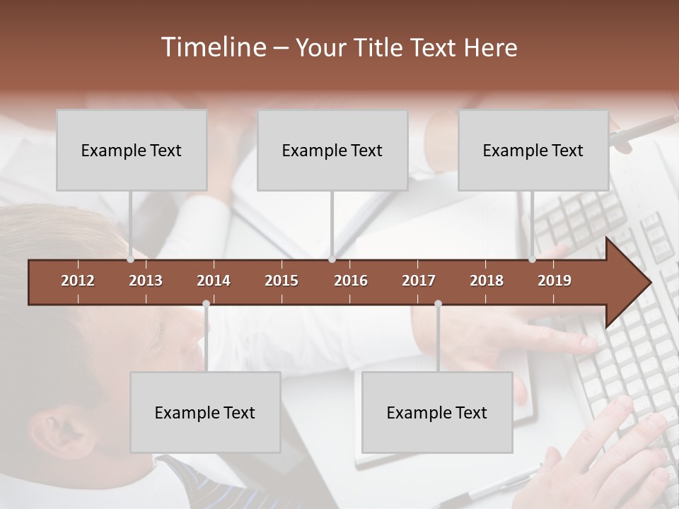 Adult Explaining Businesspeople PowerPoint Template