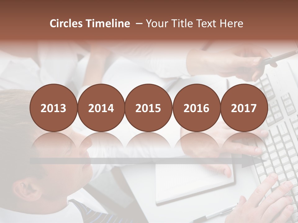 Adult Explaining Businesspeople PowerPoint Template