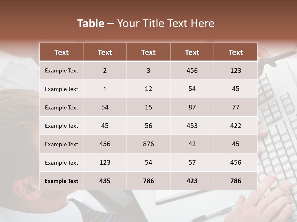Adult Explaining Businesspeople PowerPoint Template