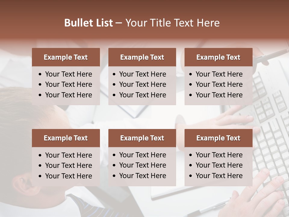 Adult Explaining Businesspeople PowerPoint Template