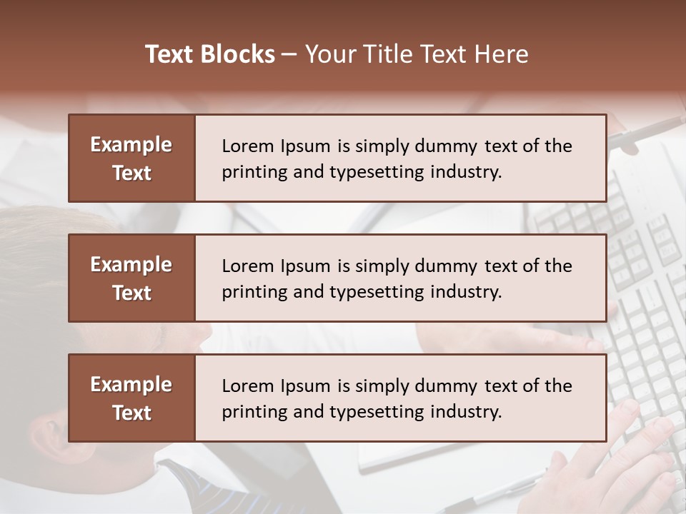 Adult Explaining Businesspeople PowerPoint Template